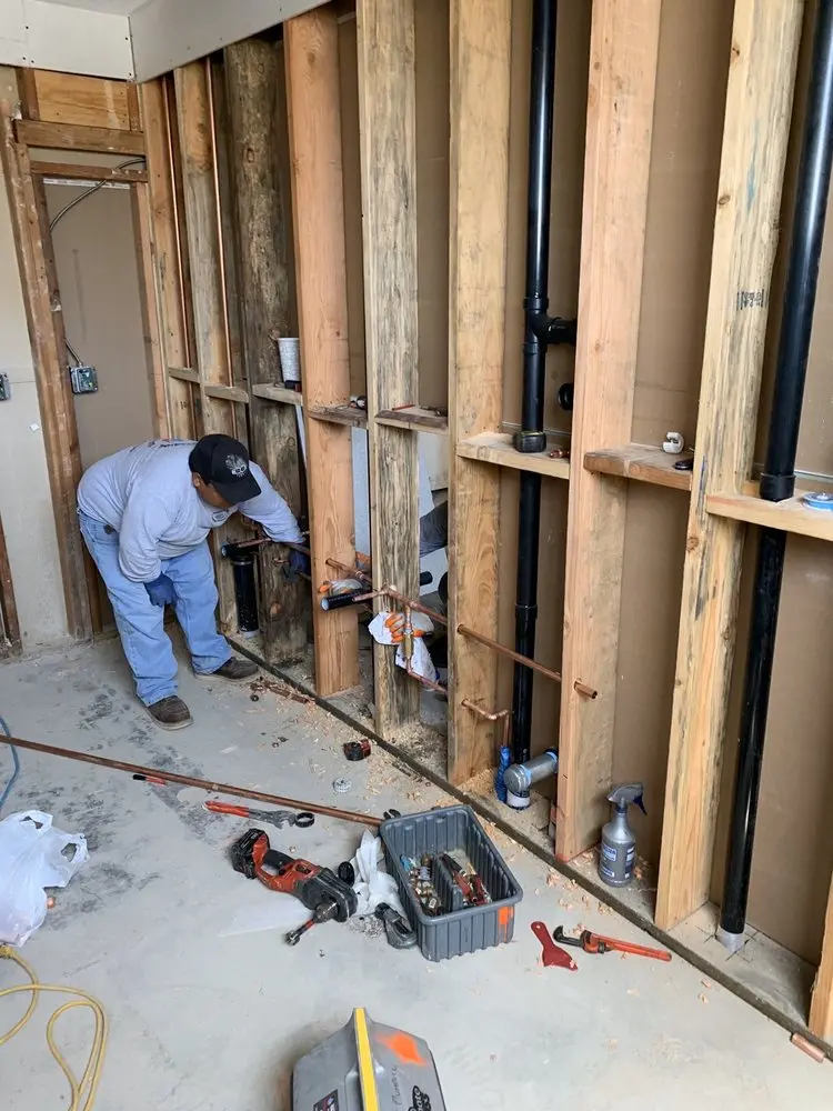 Commercial rough-in plumbing for Water Heater Replacement in Marblehead Inland